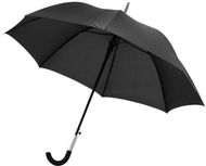 23" Arch-sateenvarjo, automaattisesti avautuva, musta liikelahja logopainatuksella